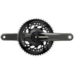 SRAM Force D2 2x Power Meter Crankset Speed: 12 Spindle: 28.99mm BCD: Direct Mount 50/37 DUB 175mm Black Road Disc