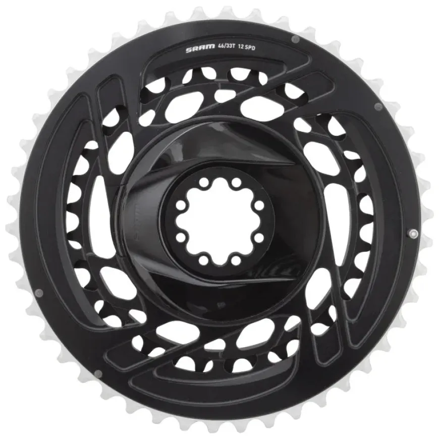 SRAM Force 2x Chainring Kit - 46/33t 2x12-Speed 8-Bolt Direct Mount Black D2