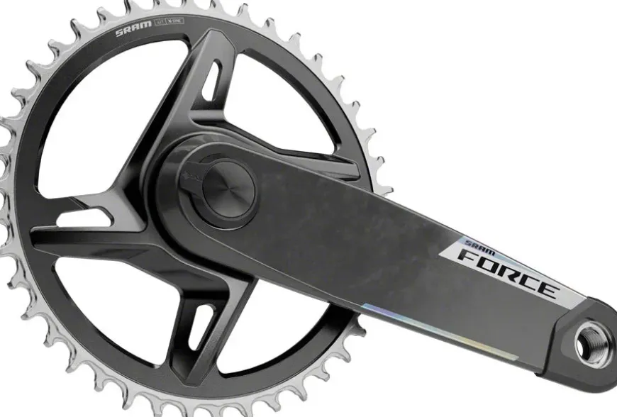 SRAM Force 1x XPLR AXS Power Meter Wide Crankset - 175mm 12/13-Speed 42t 8-Bolt Direct Mount DUB PM Spindle Carbon E1