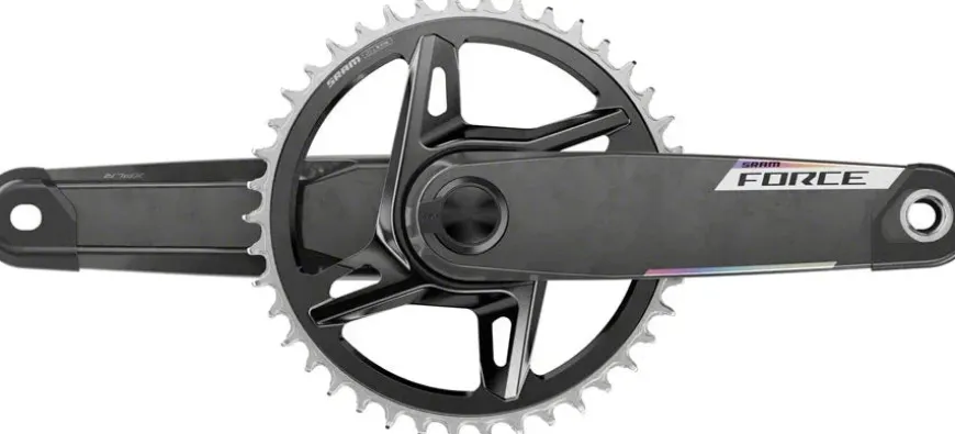 SRAM Force 1x XPLR AXS Power Meter Wide Crankset - 160mm 12/13-Speed 42t 8-Bolt Direct Mount DUB PM Spindle Carbon E1