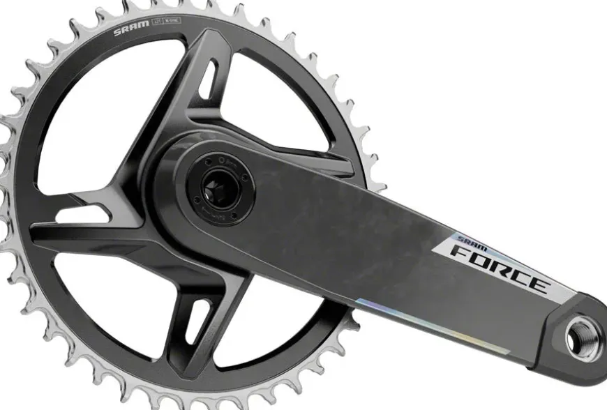 SRAM Force 1x XPLR Wide Crankset - 165mm 12/13-Speed 42t 8-Bolt Direct Mount DUB Spindle Carbon E1