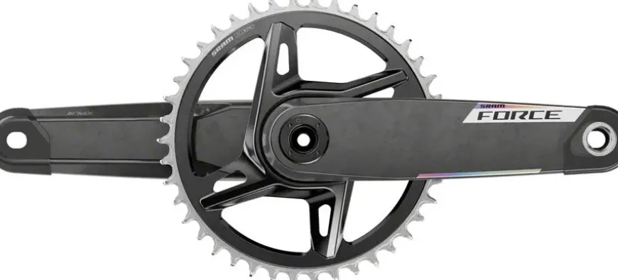 SRAM Force 1x XPLR Wide Crankset - 165mm 12/13-Speed 42t 8-Bolt Direct Mount DUB Spindle Carbon E1