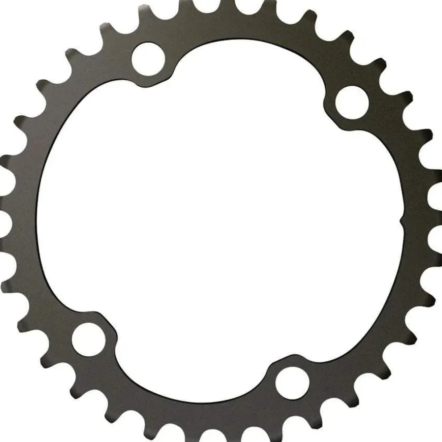 SRAM Force 2x12-Speed Inner Chainring - 35t, 107 BCD, 4-Bolt, Blast Black, For use with 48t Outer
