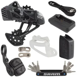 SRAM GX Eagle AXS Upgrade Kit - Compatible any Eagle Ecosystem Cassettes Crank Arms BLK A1