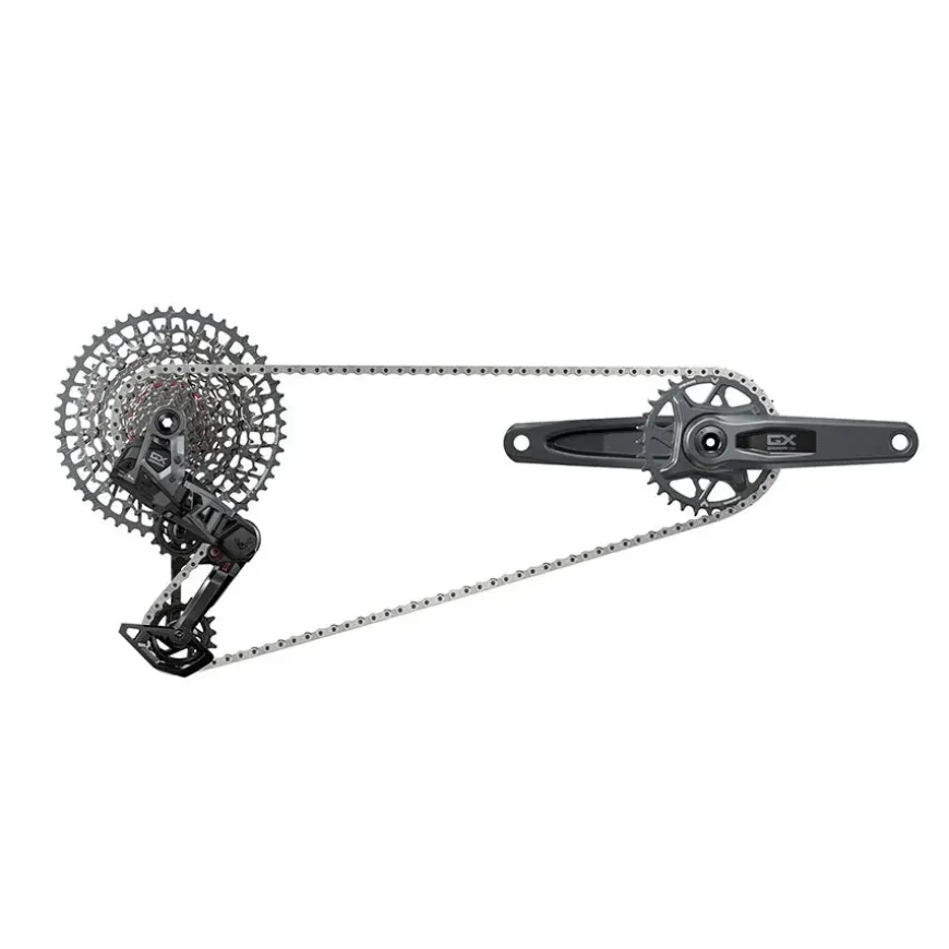 SRAM GX T-Type Eagle Transmission Groupset - 165mm Crank 32t Chainring AXS POD Controller 10-52t Cassette Rear Derailleur Chain