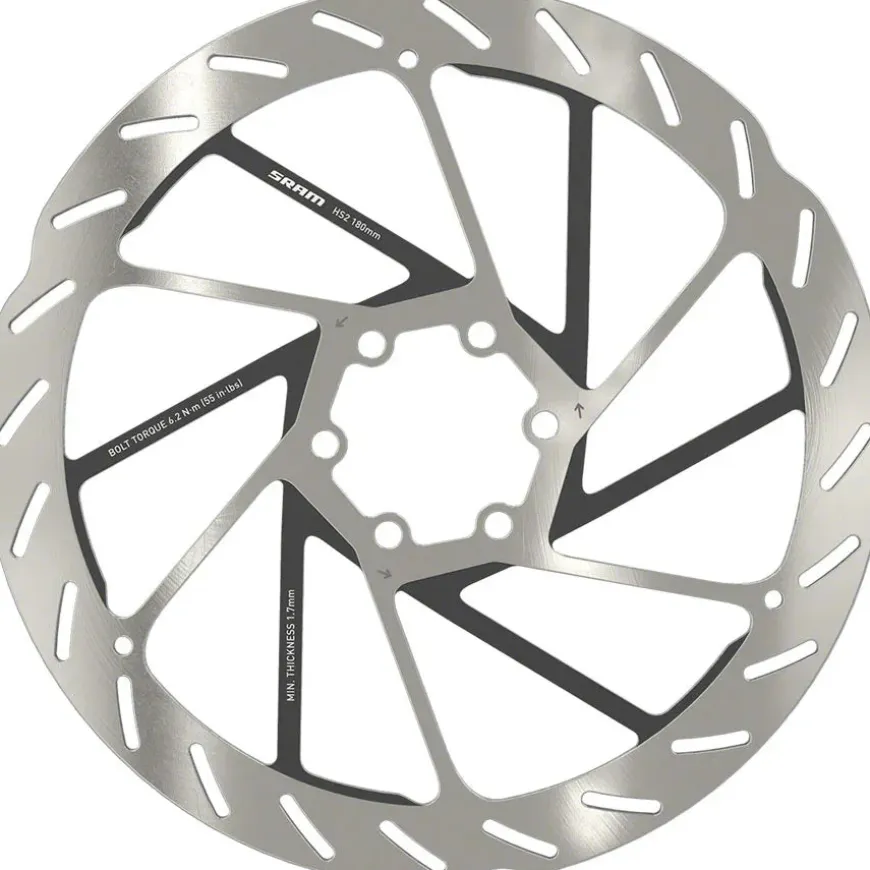 SRAM HS2 Disc Brake Rotor - 180mm, 6-Bolt, Rounded