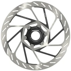 SRAM HS2 Disc Brake Rotor - 200mm Center Lock Rounded Silver/Black