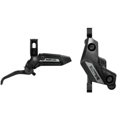 SRAM Motive Silver Disc Brake Lever - Front 950mm Hose Post Mount 4-Piston Aluminum Lever BLK A1