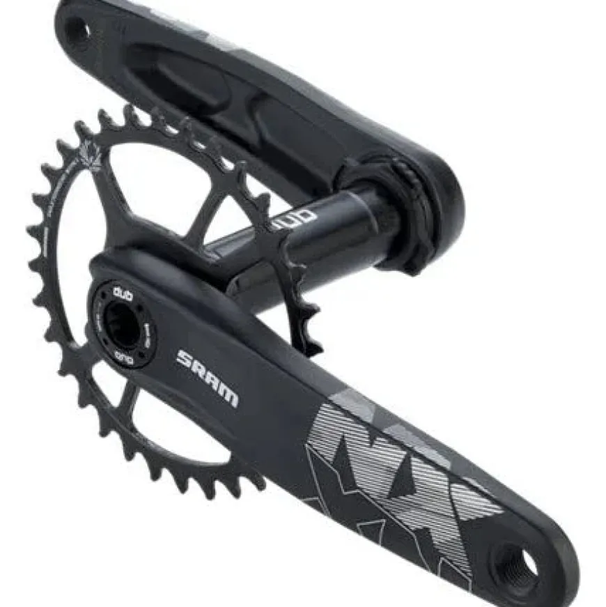 SRAM NX Eagle Groupset: 170mm 32 Tooth DUB Boost Crank, Rear Derailleur, 11-50 12-Speed Cassette, Trigger Shifter, and Chain