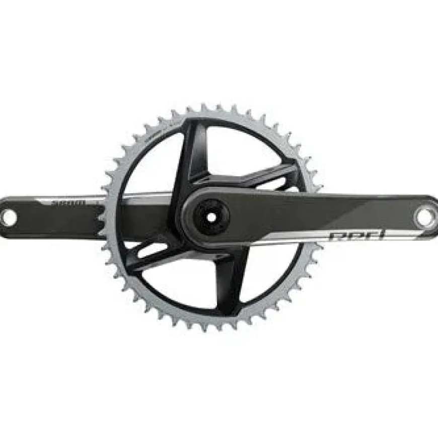 SRAM RED 1 AXS Bicycle Crankset - 172.5mm, 12-Speed, 46t, 8-Bolt Direct Mount, DUB Spindle Interface, Natural Carbon, D1