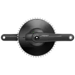 SRAM RED 1 AXS Power Meter Crankset - 165mm 12-Speed 50t Aero Chainring 8-Bolt Direct Mount DUB Spindle Interface Natural Carbon E1