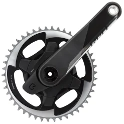 SRAM Red 1 AXS Quarq Power Meter Crankset Speed: 12 Spindle: 28.99mm BCD: Direct Mount 46 DUB 172.5mm Black Road