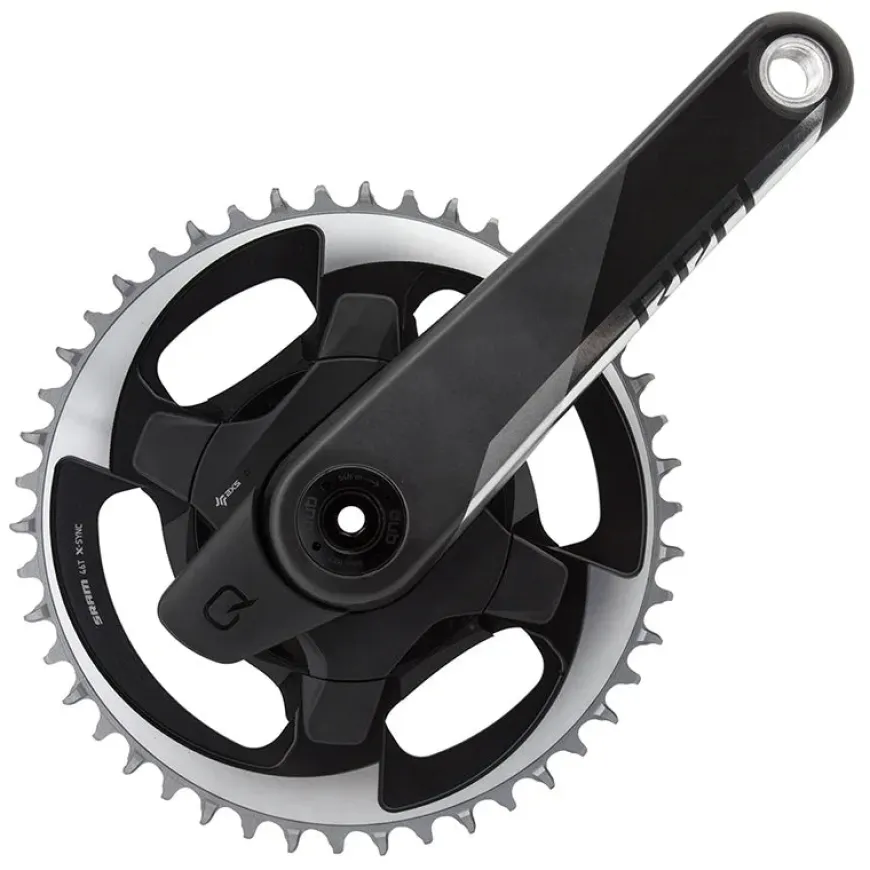 SRAM Red 1 AXS Quarq Power Meter Crankset Speed: 12 Spindle: 28.99mm BCD: Direct Mount 46 DUB 172.5mm Black Road