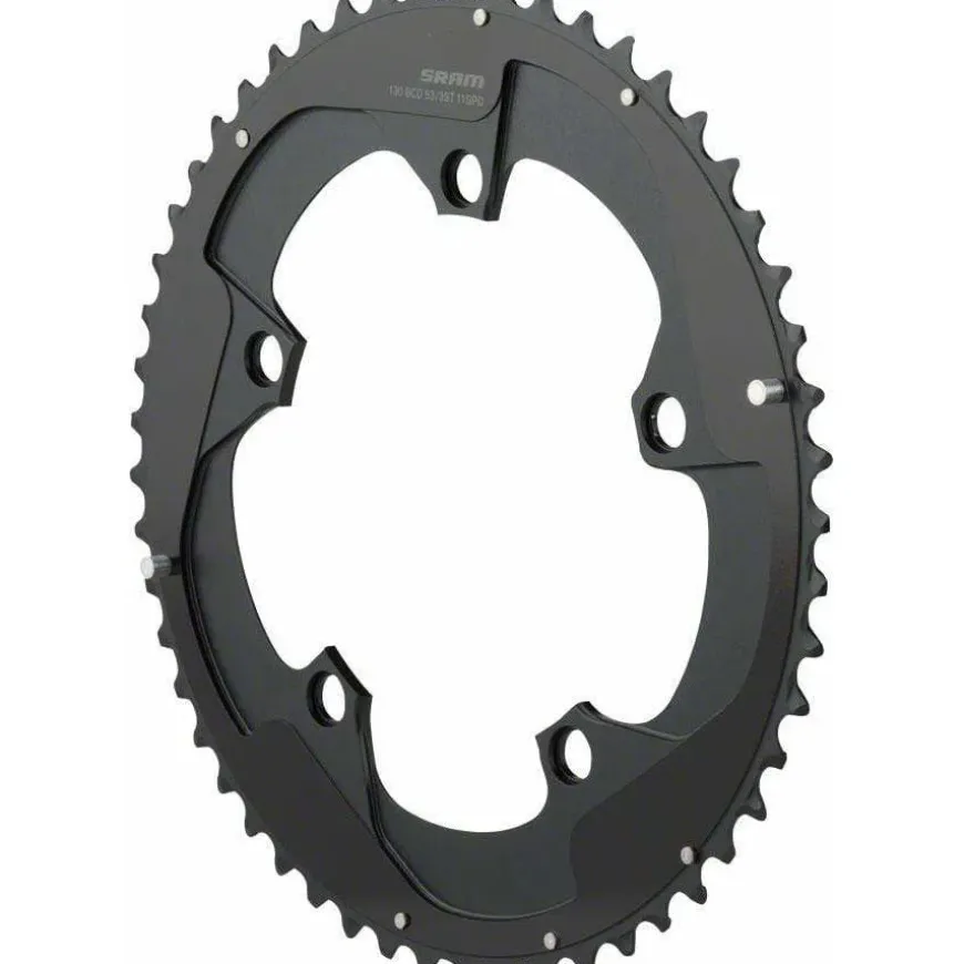 SRAM Red 22 53T x 130mm BCD YAW Chainring with Two Pin Positions, B2