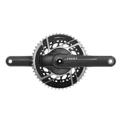 SRAM RED AXS Power Meter Crankset - 167.5mm 2x 12-Speed 48/35t 8-Bolt Direct Mount DUB Spindle Interface Natural Carbon E1