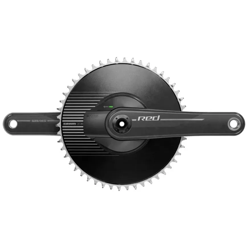 SRAM Red AXS 1x Aero Power Meter E1 Power Meter Crankset Speed: 12 Spindle: 28.99mm BCD: Direct Mount 8 Bolt 50 DUB 175mm Black Road