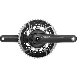 SRAM RED Crankset - 160mm 2x 12-Speed 46/33t 8-Bolt Direct Mount DUB Spindle Interface Natural Carbon E1