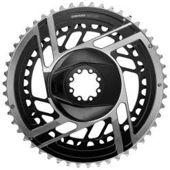 SRAM RED 2x Chainring Kit - 46/33t 2x12-Speed 8-Bolt Direct Mount BLK/Silver E1