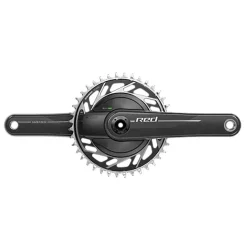 SRAM RED 1x XPLR AXS Power Meter Wide Crankset - 175mm 13-Speed 42t Threaded Mount 8-Bolt PM Spider DUB Spindle Natural Carbon E1
