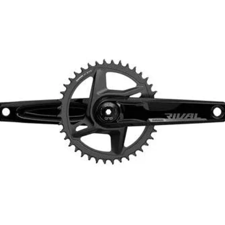 SRAM Rival 1 AXS Wide Bicycle Crankset - 172.5mm, 12-Speed, 40t, 8-Bolt Direct Mount, DUB Spindle Interface, D1