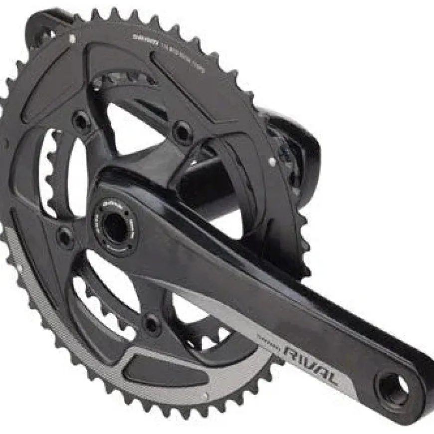 SRAM Rival 22 Bicycle Crankset - 170mm, 11-Speed, 50/34t, 110 BCD, BB30/PF30 Spindle Interface