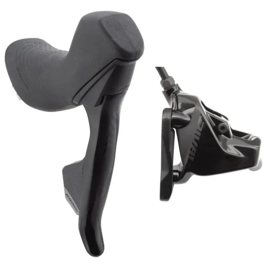 SRAM Rival eTap AXS HRD Shift/Brake Lever Hydraulic Disc Caliper - Right/Rear Flat Mount 20mm Offset 1800mm Hose BLK D1