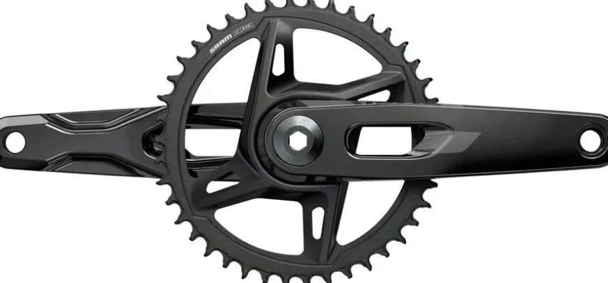 SRAM Rival 1x XPLR Wide Crankset - 165mm 12/13-Speed 42t 8-Bolt Direct Mount DUB Spindle BLK E1