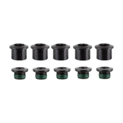 SRAM Road Double Chainring Aluminum Boltset 10 pieces BLK also fits Omnium Cranks