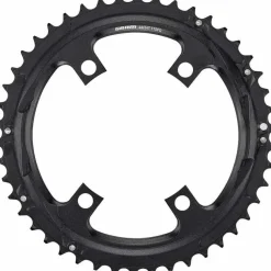 SRAM Road 110mm Asymmetrical Chainring Teeth: 46 Speed: 11 BCD: 110 Bolts: 4 Outer Aluminum Black