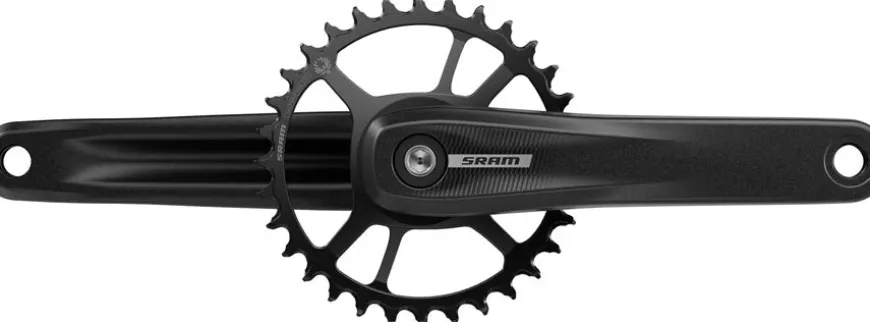 SRAM S100 Eagle Crankset - 155mm 32t Steel Chainring Aluminum Crankarms For Powerspine Bottom Bracket BLK 52mm Chainline B1