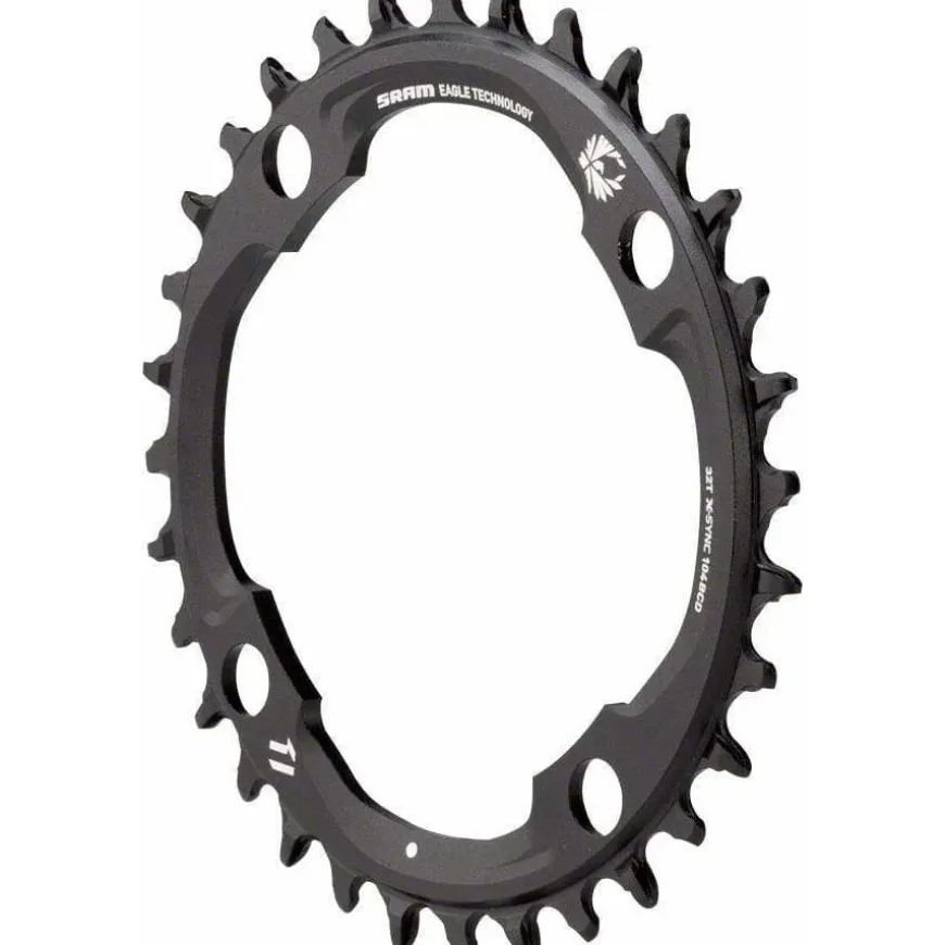 SRAM 30t 94 BCD x 4-Bolt 11/12-Speed X-Sync2 Eagle Chainring Black