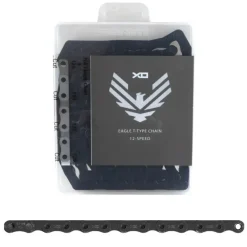 SRAM X0 Eagle T-Type Flattop Chain - 12-Speed 126 Links Solid Pin Includes PowerLock Connector PVD Coated Dark Polar