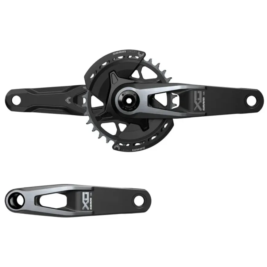 SRAM X0 Eagle T-Type Wide Crankset - 175mm 12-Speed 32t Chainring Direct Mount 2-Guards DUB Spindle Interface BLK V2