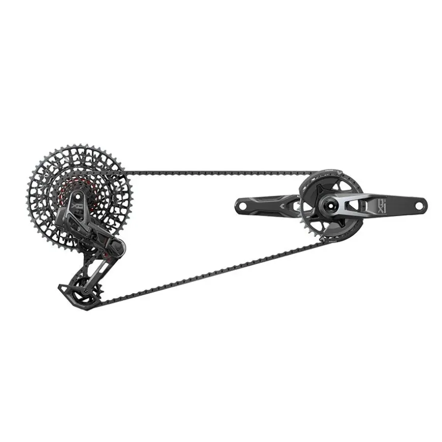 SRAM X0 T-Type Eagle Transmission Groupset - 165mm Crank 32t Chainring AXS POD Controller 10-52t Cassette Rear Derailleur Chain V2