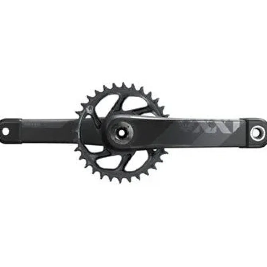 SRAM XX1 Eagle Bicycle Crankset - 175mm, 12-Speed, 34t, Direct Mount, Cannondale Ai, DUB Spindle Interface, Gray, C2