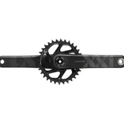 SRAM XX1 Eagle Carbon Fat Bike Crankset - 175mm 12-Speed 30t Direct Mount DUB Spindle Interface For 190mm Rear Spacing BLK