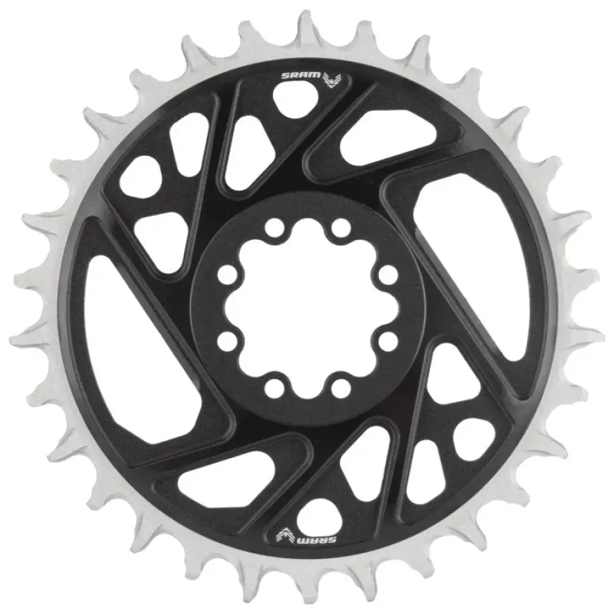 SRAM XX Eagle T-Type Direct Mount Chainring - 30t 12-Speed 8-Bolt Direct Mount 3mm Offset Aluminum BLK D1