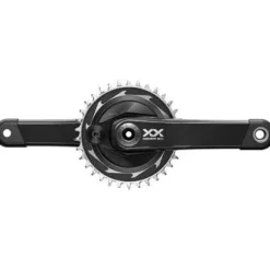 SRAM XX SL Eagle T-Type AXS Power Meter Bicycle Crankset - 175mm, 12-Speed, 34t Chainring, DM Thread Mount, DUB Spindle Interface