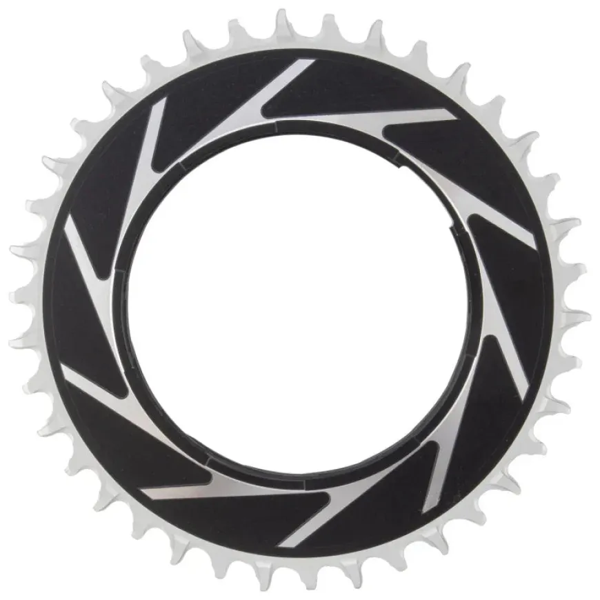 SRAM XX SL Eagle T-Type Thread Mount Chainring - 38t 12-Speed Thread Mount For XX SL PM Spider 3mm Offset Aluminum BLK/Silver