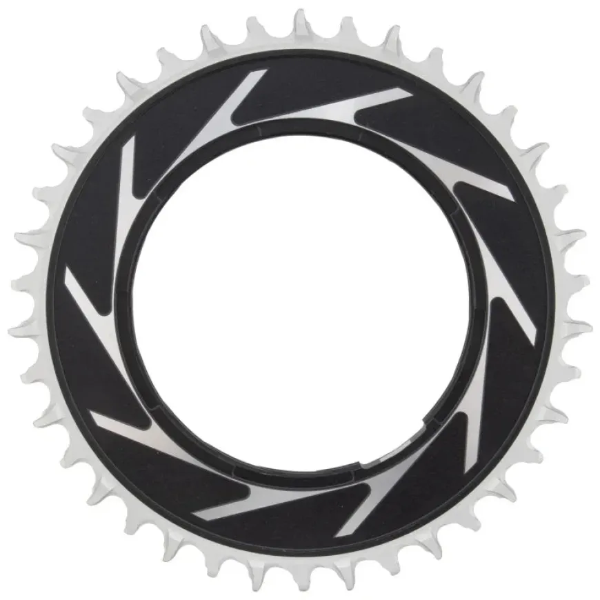SRAM XX SL Eagle T-Type Thread Mount Chainring - 38t 12-Speed Thread Mount For XX SL PM Spider 0mm Offset Aluminum BLK/Silver