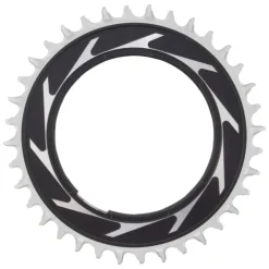 SRAM XX SL Eagle T-Type Thread Mount Chainring - 36t 12-Speed Thread Mount For XX SL PM Spider 0mm Offset Aluminum BLK/Silver