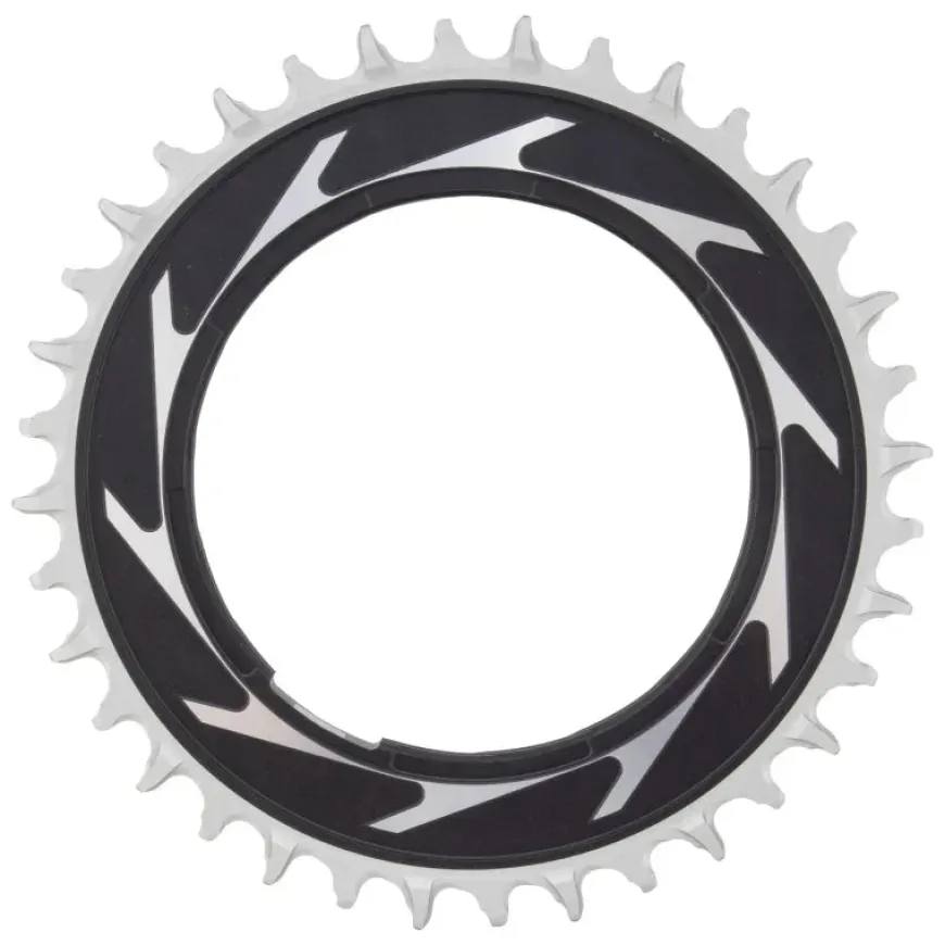 SRAM XX SL Eagle T-Type Thread Mount Chainring - 36t 12-Speed Thread Mount For XX SL PM Spider 0mm Offset Aluminum BLK/Silver