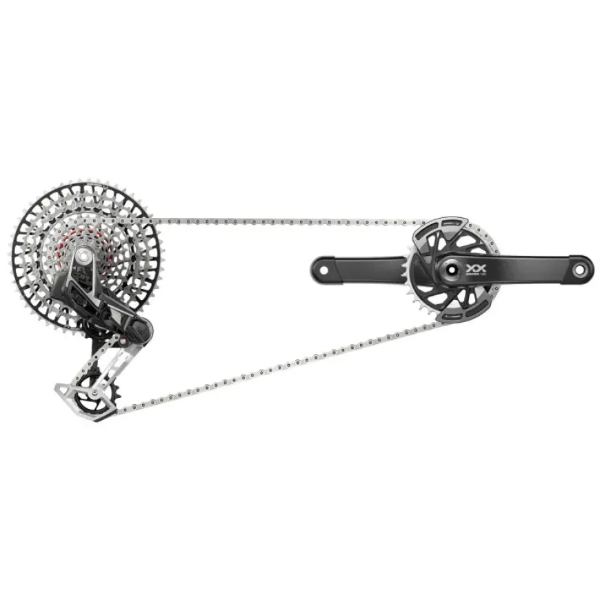 SRAM XX T-Type Eagle Transmission Groupset - 170mm Crank 32t Chainring AXS POD Controller 10-52t Cassette Rear Derailleur Chain