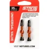 Stan's No Tubes Stans Alloy Valve Stems - 35mm Pair Orange