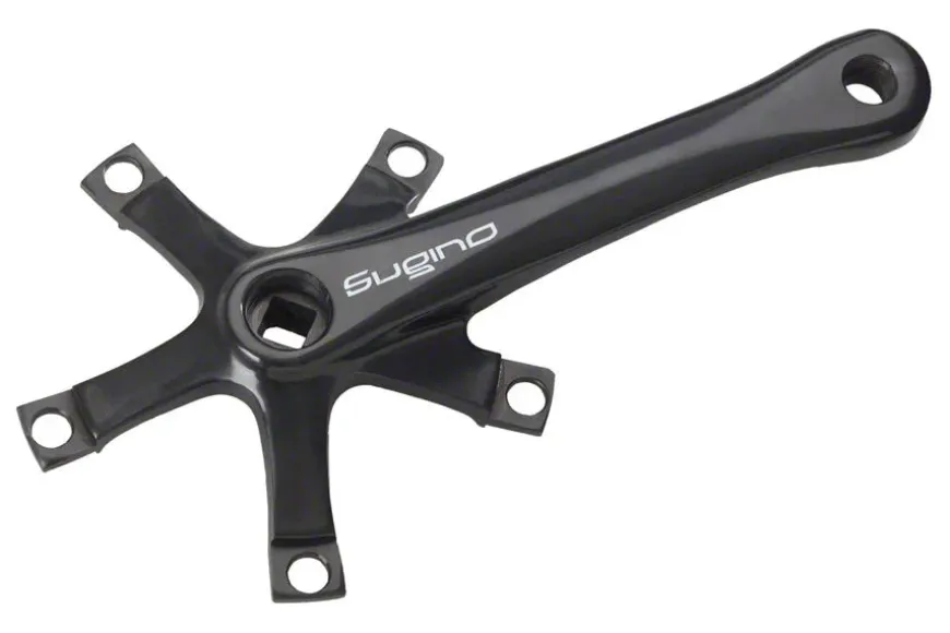 Sugino RD2 Crank Arm Set - 175mm Single Speed 130 BCD Square Taper JIS Spindle Interface BLK
