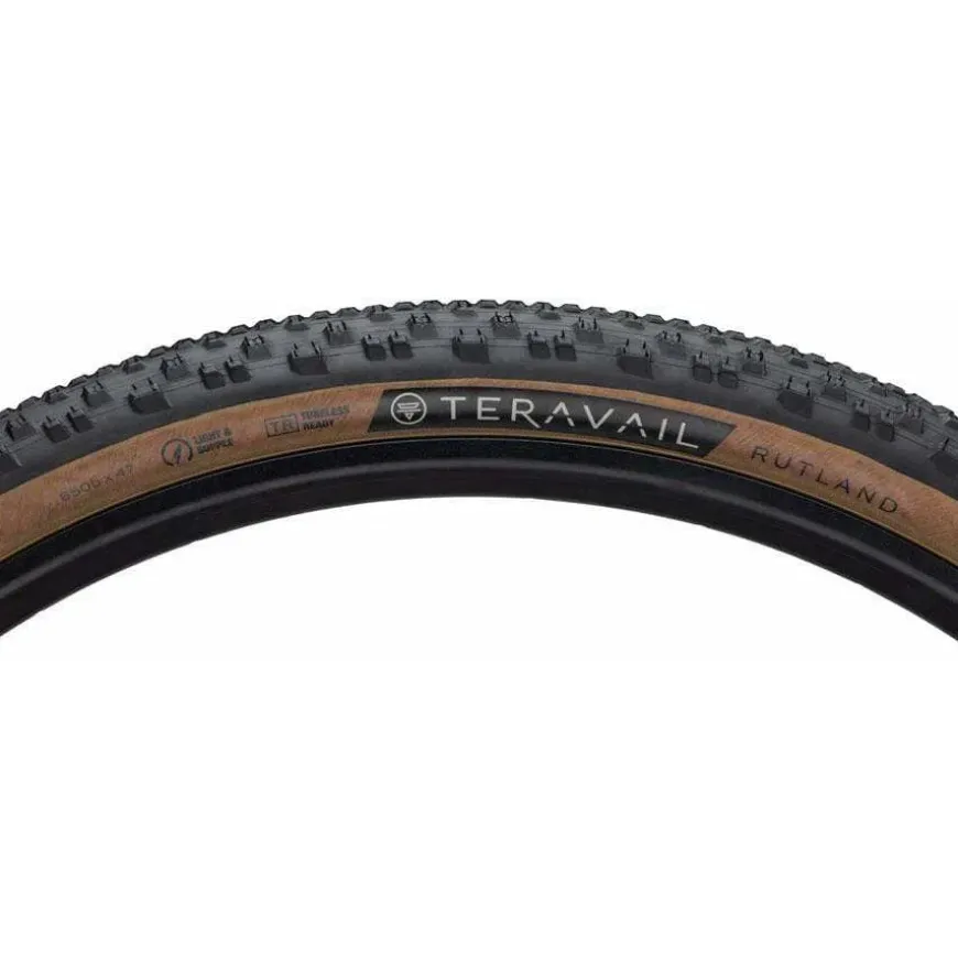 Teravail Rutland Tire - 650b x 47 Tubeless Folding Tan Light and Supple