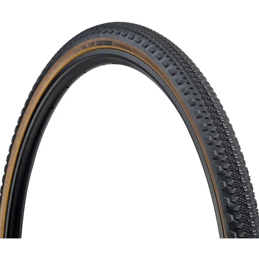 Teravail Cannonball Tire - 700 x 38 Tubeless Folding Tan Durable 60tpi Fast Compound