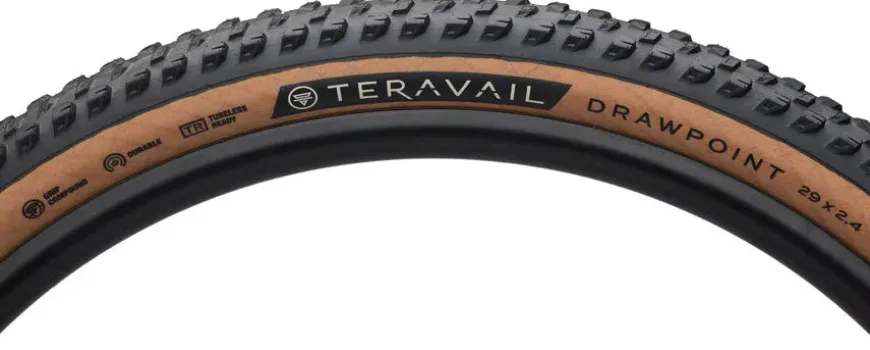 Teravail Drawpoint Tire, Light Trail Grip Compound - 29 x 2.4"