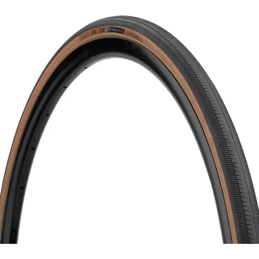 Teravail Rampart Tire - 700 x 28 Tubeless Folding Tan Light Supple Fast Compound