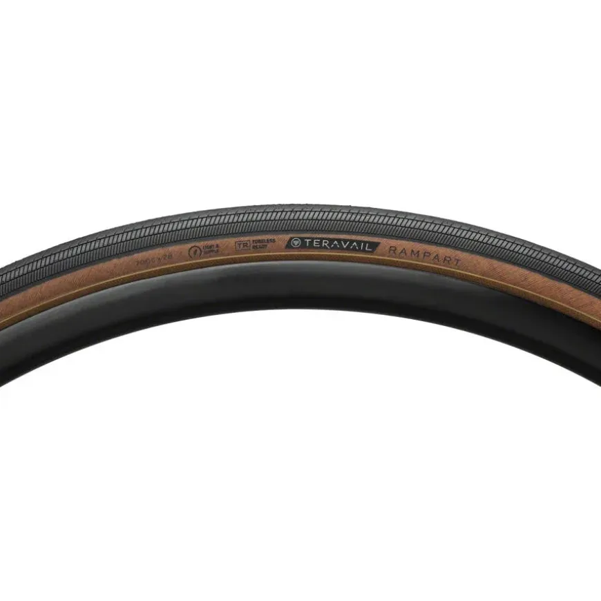 Teravail Rampart Tire - 700 x 28 Tubeless Folding Tan Light Supple Fast Compound